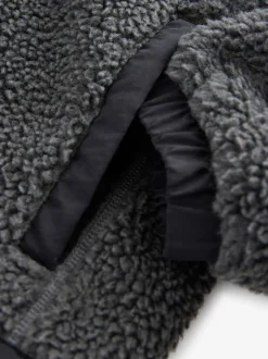 Jassen, Jacks En Kinderwagenpakjes|Schoolkleding|Superdry Zwart - - Jack met rits en borgvoering