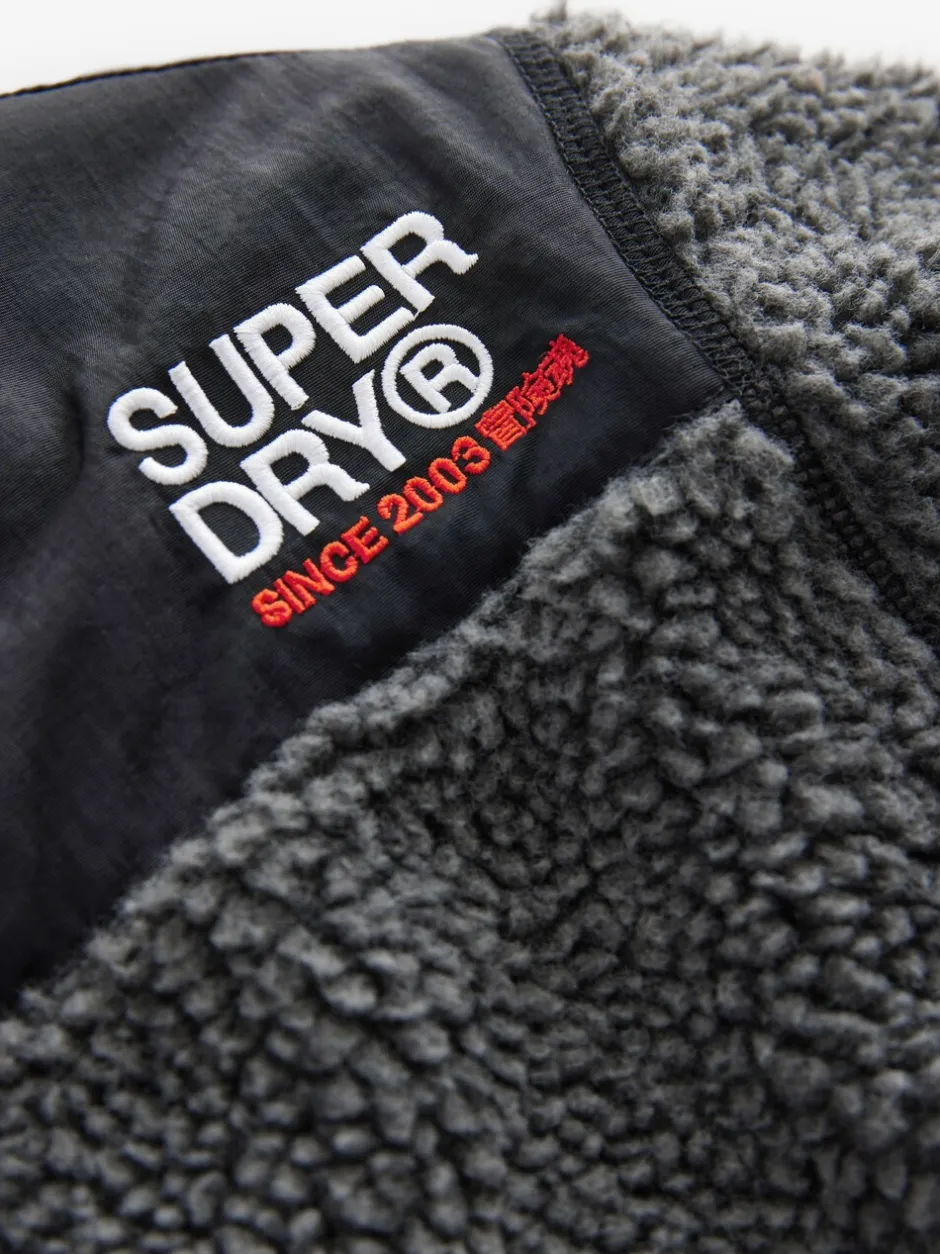 Jassen, Jacks En Kinderwagenpakjes|Schoolkleding|Superdry Zwart - - Jack met rits en borgvoering