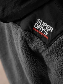 Jassen, Jacks En Kinderwagenpakjes|Schoolkleding|Superdry Zwart - - Jack met rits en borgvoering