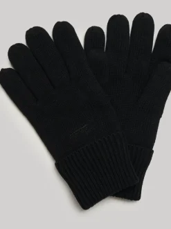 Mutsen, Sjaals En Handschoenen|Superdry - gebreide handschoenen met logo Zwart