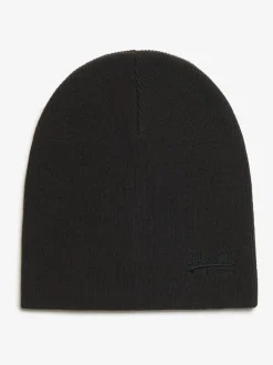 Mutsen, Sjaals En Handschoenen*Superdry - gebreide beanie-muts met Essential-logo Zwart