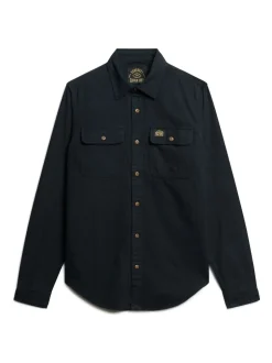 Formele Overhemden|Superdry - Trailsman overhemd met relaxte pasvorm Zwart