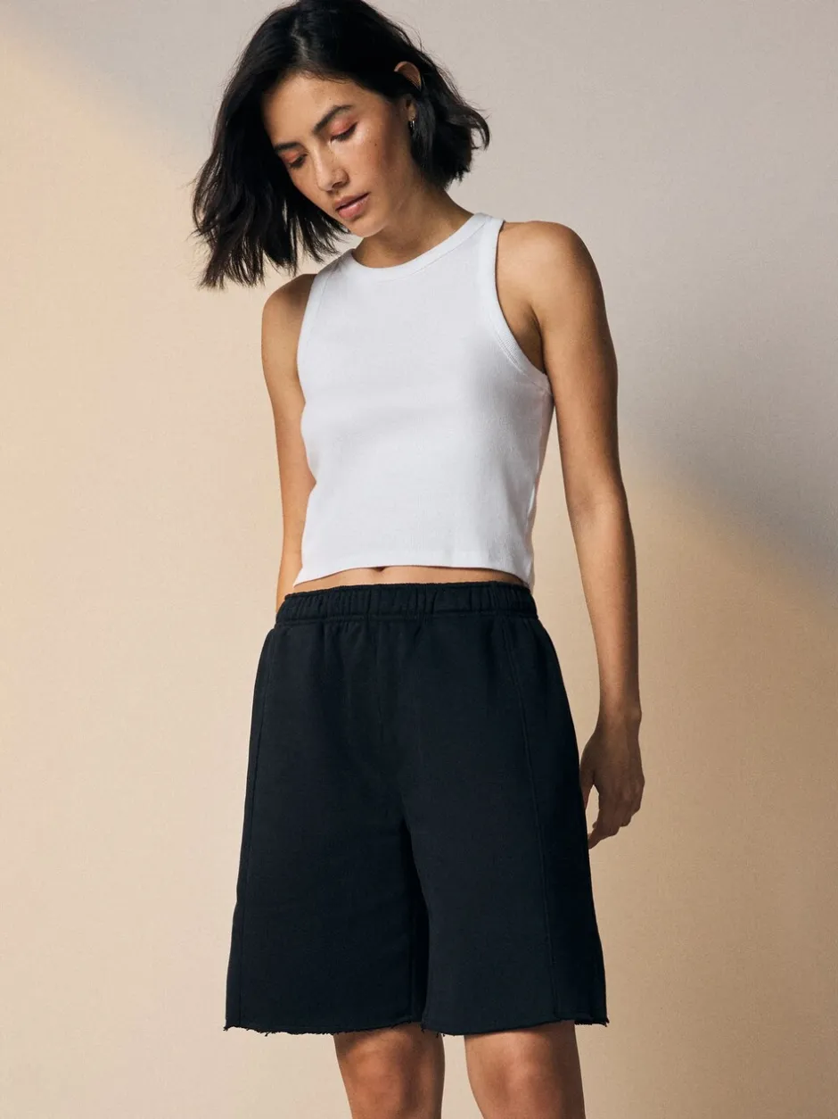 Shorts|Next Zwart - Supersoft Peached Essentials Mid Length Jersey Jort Shorts