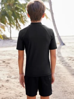 Badkleding|Next Zwart - Surfhemdje (1,5 - 16 jr)