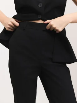 Kostuums En Werkkleding|Broeken*Next - Tailored Bootcut Trousers With Wool Zwart