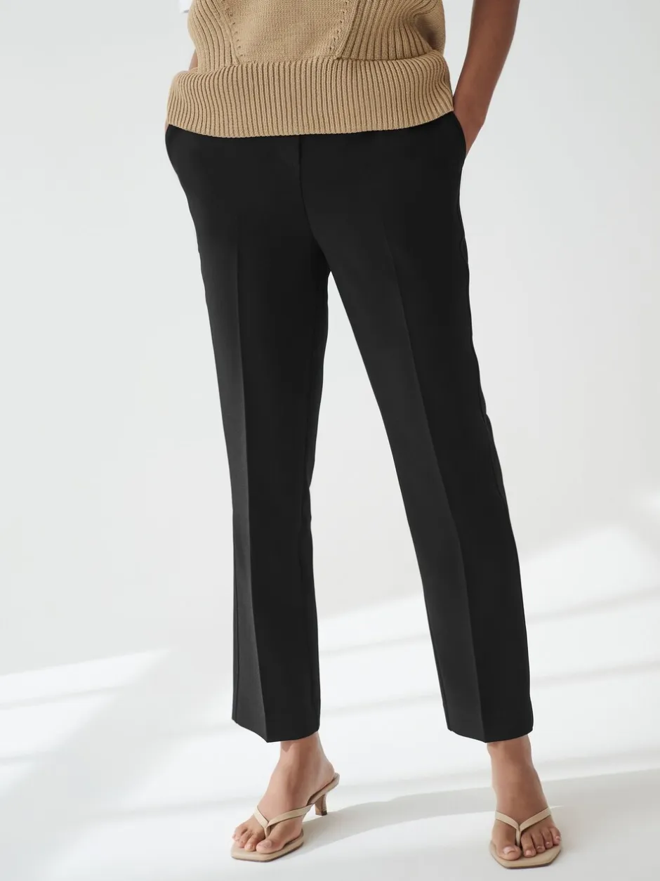 Kostuums En Werkkleding*Next Zwart - Tailored Elasticated Back Straight Leg Trousers