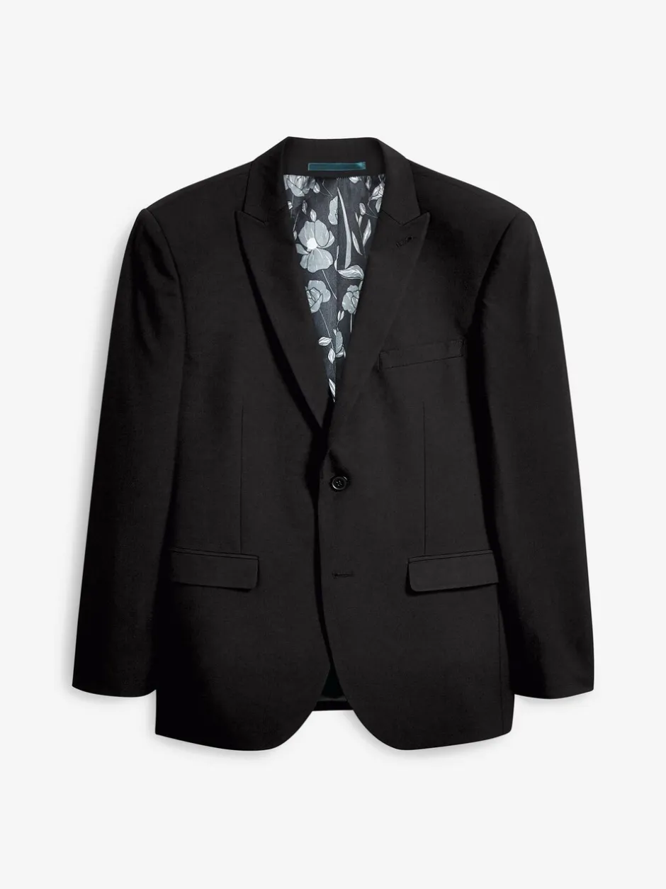 Blazers En Business-Jasjes|Pakken*Next - Tailored fit - Kostuum met twee knopen: colbert Zwart