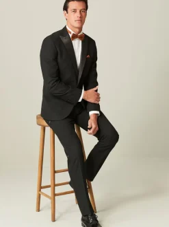 Smokings En Feestkleding|Blazers En Business-Jasjes|Next Zwart - Tailored fit - Smoking: colbert