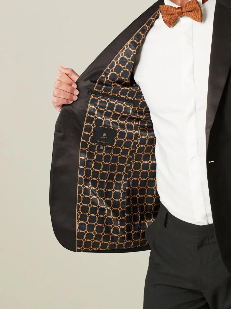 Smokings En Feestkleding|Blazers En Business-Jasjes|Next Zwart - Tailored fit - Smoking: colbert