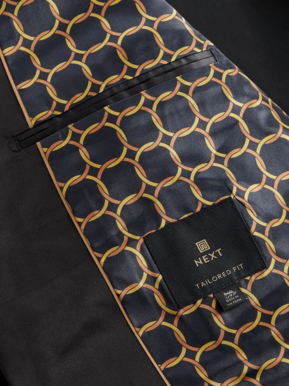 Smokings En Feestkleding|Blazers En Business-Jasjes|Next Zwart - Tailored fit - Smoking: colbert