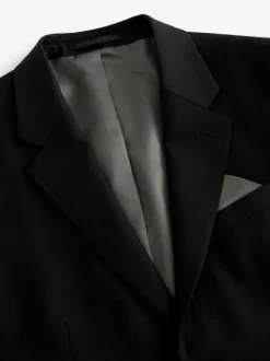 Pakken*Next Zwart - Tailored fit - Tailored Fit Wool Blend Motionflex Suit Jacket