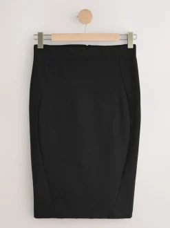 Kostuums En Werkkleding*Next - Tailored Pencil Skirt With Wool Zwart