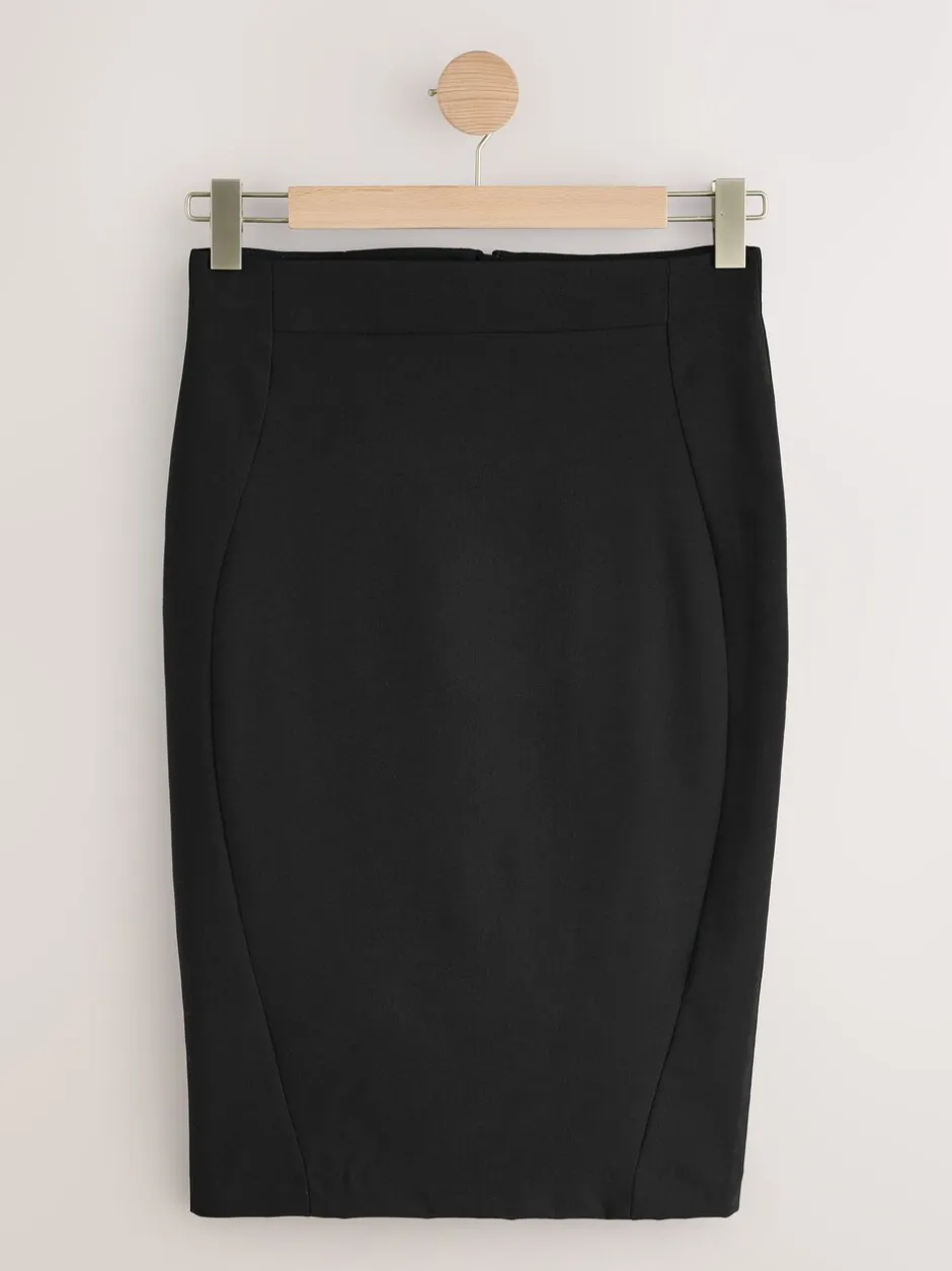 Kostuums En Werkkleding*Next - Tailored Pencil Skirt With Wool Zwart