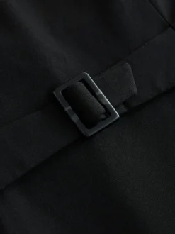 Kostuums En Werkkleding*Next Zwart - Tailored Waistcoat With Wool