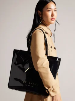 Tassen En Portemonnees|Tassen|Ted Baker - Nicon grote tas met strik Zwart
