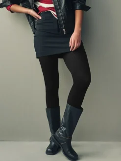 Sokken En Panty's*Next Zwart - Thermal Wool Blend Knitted Tights 1 Pack