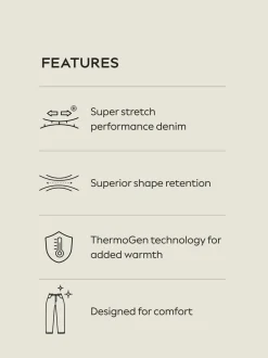 Jeans*Next Zwart - ThermoGen - Straight fit - Motionflex jeans