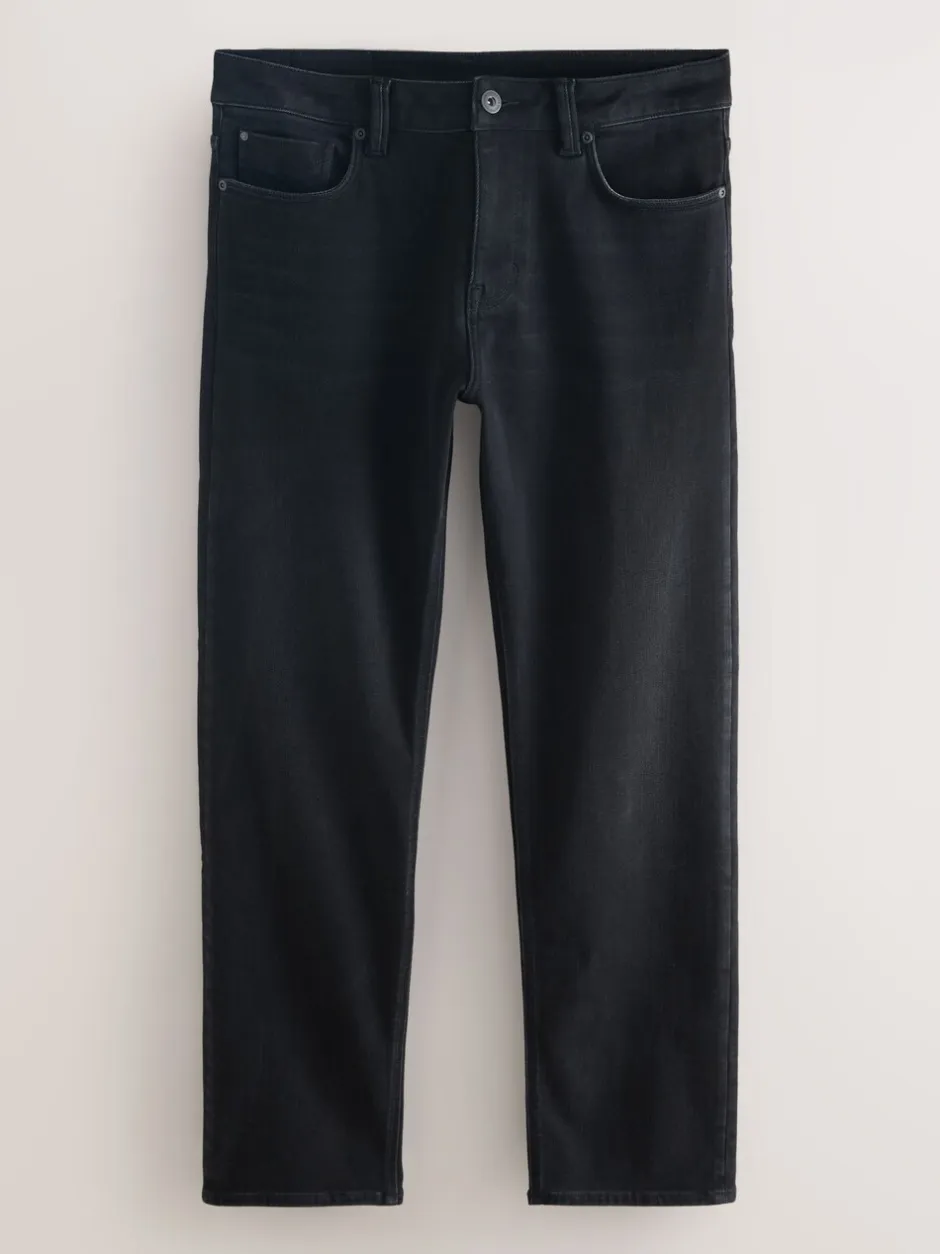 Jeans*Next Zwart - ThermoGen - Straight fit - Motionflex jeans