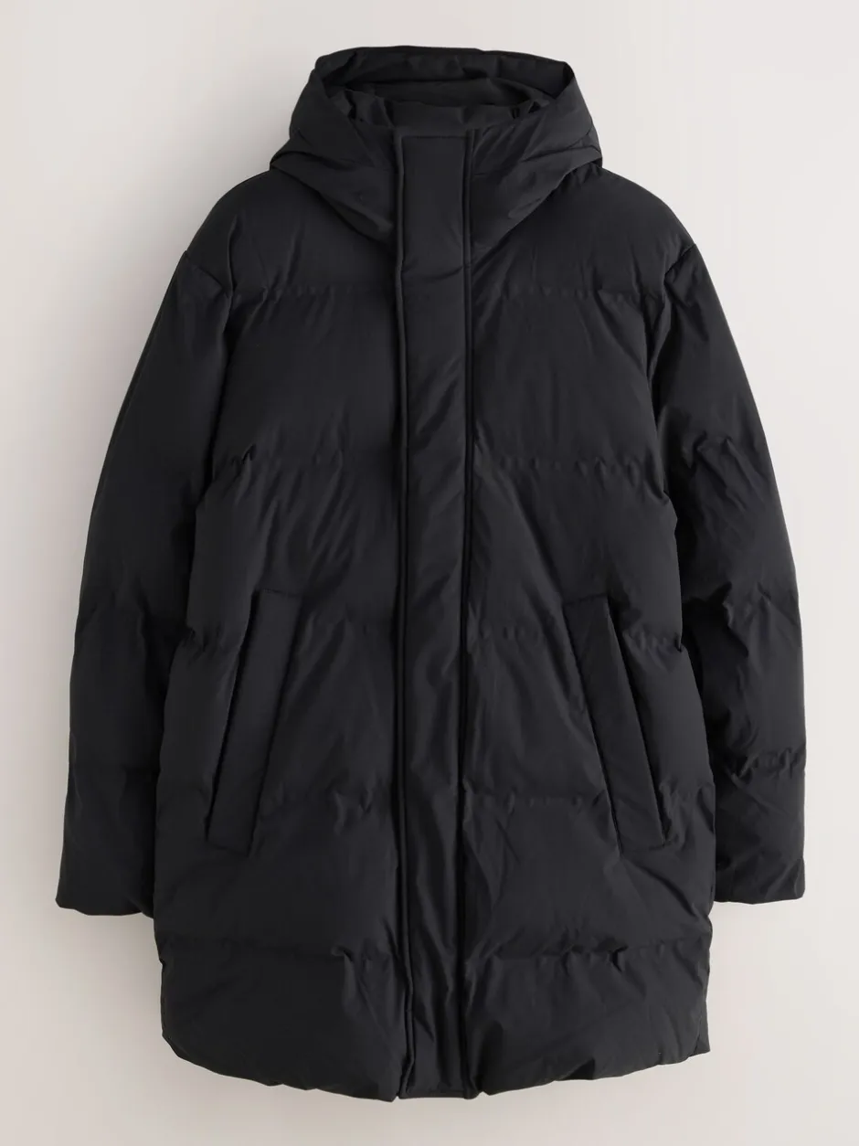 Jassen En Jacks*Next - ThermoGen regenbestendige gewatteerde Jack Zwart