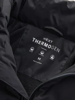 Jassen En Jacks|Next - ThermoGen regenbestendige gewatteerde Jack Zwart