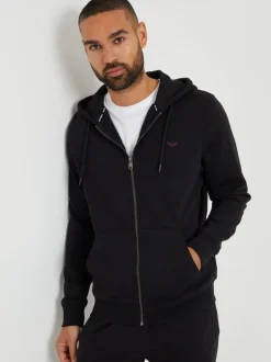Sweaters En Hoody´S|Sweaters En Hoody´S|Threadbare - - Hoodie met rits Zwart