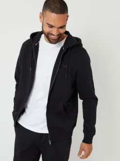 Sweaters En Hoody´S|Sweaters En Hoody´S|Threadbare - - Hoodie met rits Zwart