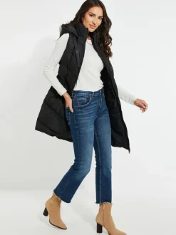 Jassen En Jacks*Threadbare - - Lange bodywarmer Zwart
