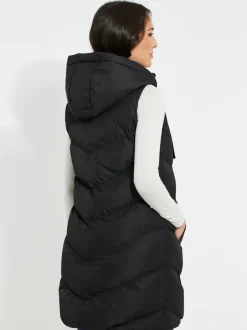 Jassen En Jacks*Threadbare - - Lange bodywarmer Zwart