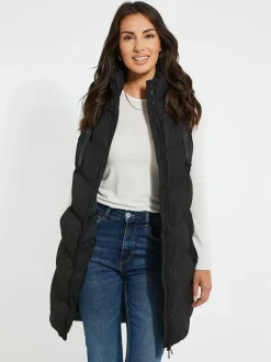 Jassen En Jacks*Threadbare - - Lange bodywarmer Zwart