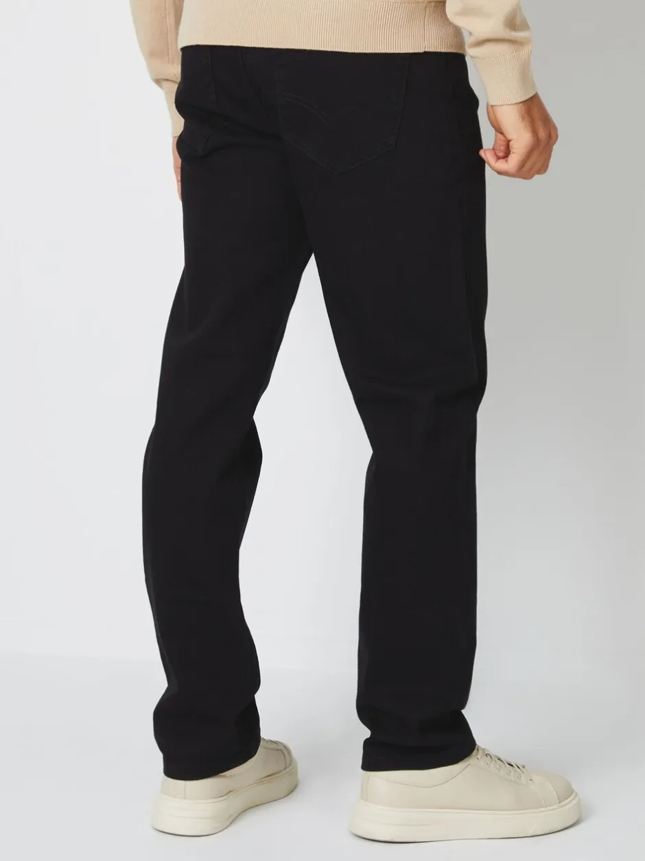 Jeans*Threadbare Zwart - - Straight-fit jeans met stretch