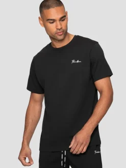 Pyjama's|Threadbare Zwart - pyjamaset