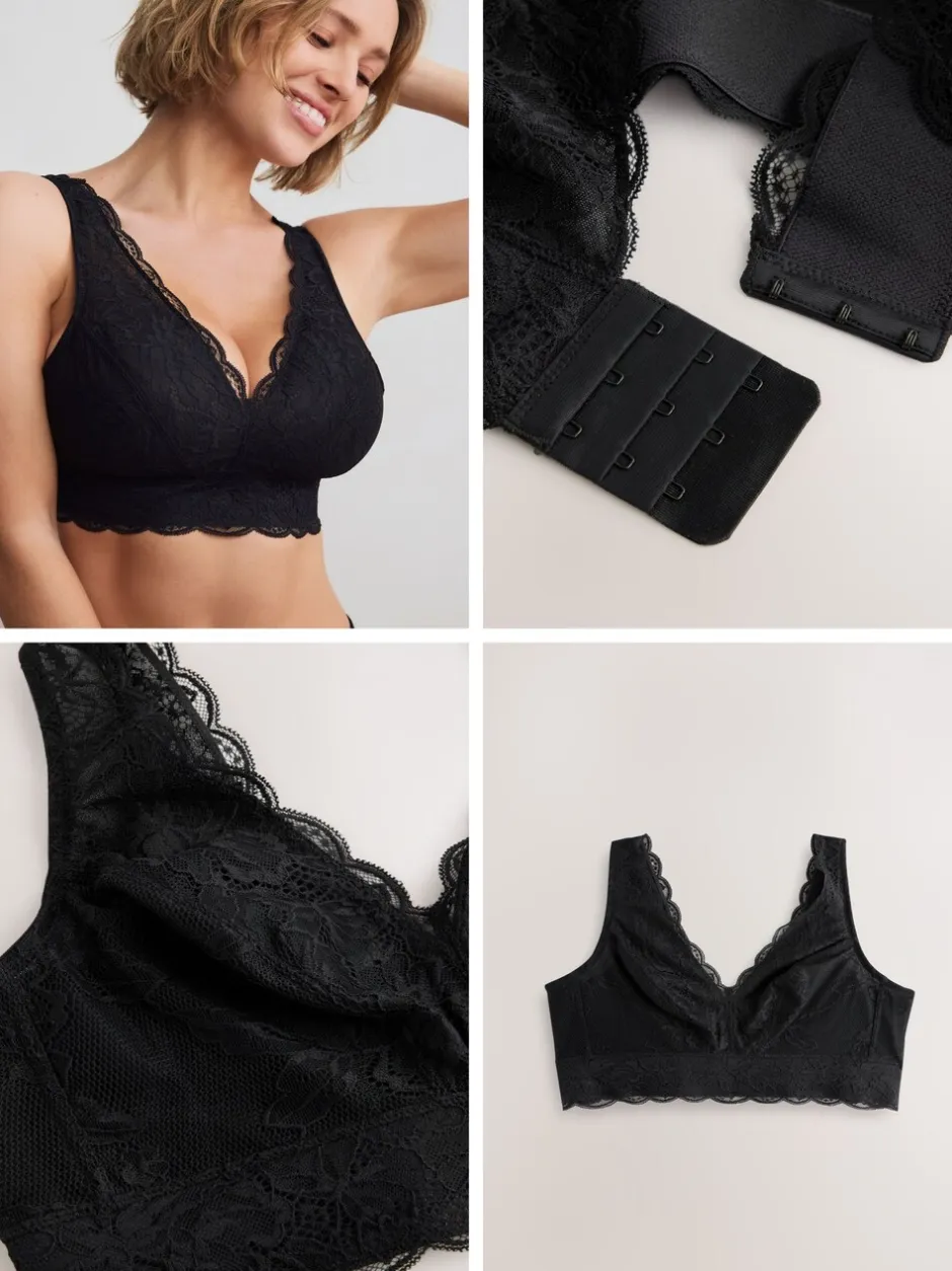 Beha's*Next - Total Support Lace Bra Zwart