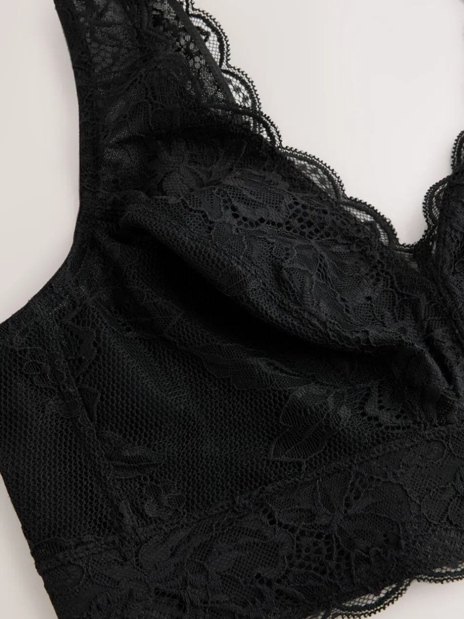 Beha's*Next - Total Support Lace Bra Zwart