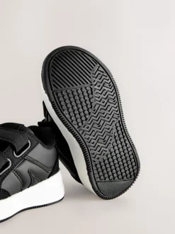 Sneakers|Next - Trainers met Klittenbandsluiting en twee banden Zwart