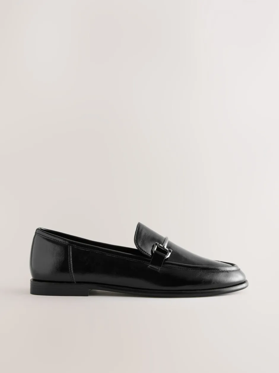 Lage Schoenen|Next - Trim Round Toe Loafers Zwart