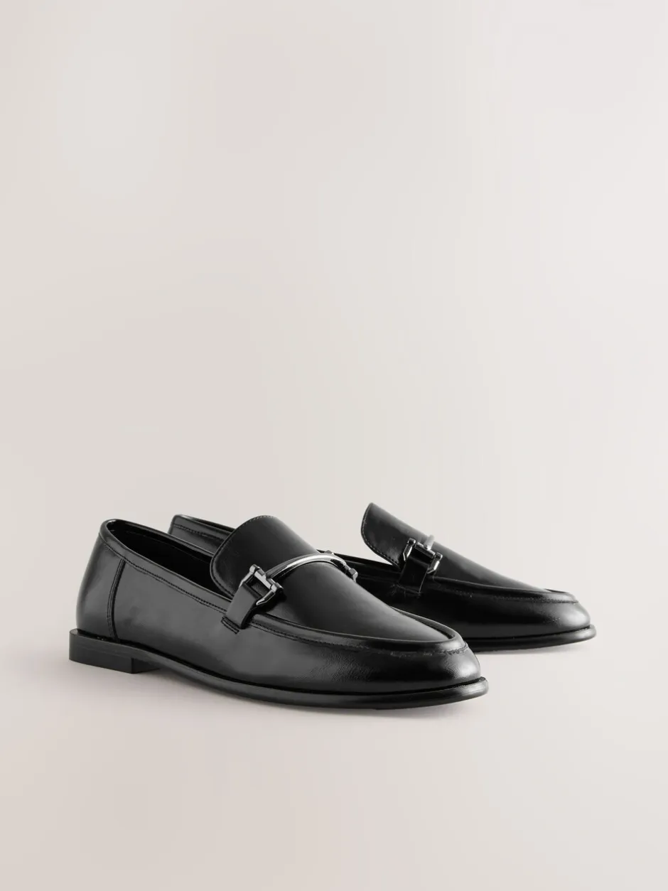 Lage Schoenen|Next - Trim Round Toe Loafers Zwart