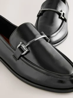 Lage Schoenen|Next - Trim Round Toe Loafers Zwart