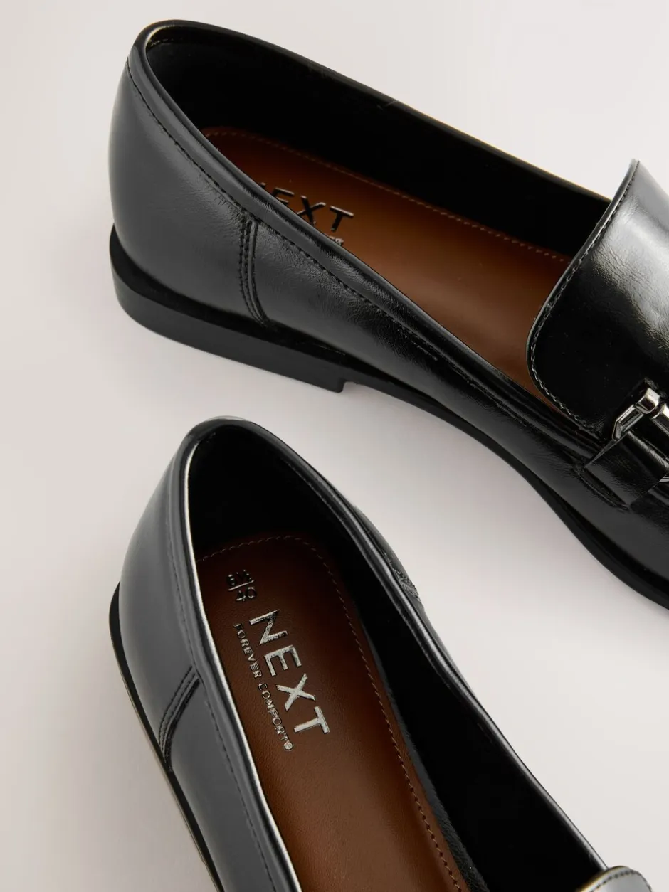 Lage Schoenen|Next - Trim Round Toe Loafers Zwart