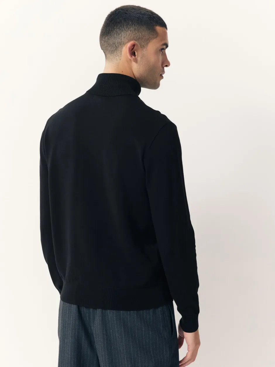 Gebreide Kleding*Next - Trui met col, standaard pasvorm en hoog katoengehalte Zwart