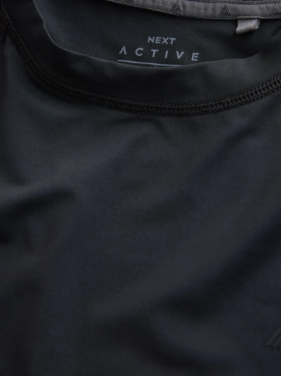 Sportkleding|Next Zwart - T-shirt met lange mouwen - Active Thermal Base Layer