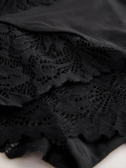 Onderbroeken*Next Zwart - Ultimate Comfort kanten slip verpakking van 2