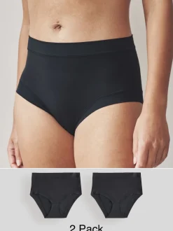 Onderbroeken*Next - Ultimate Comfort Knickers 2 Pack Zwart