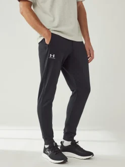 Sportkleding|Joggingbroeken*Under Armour - Sportstyle joggingbroek van tricot Zwart