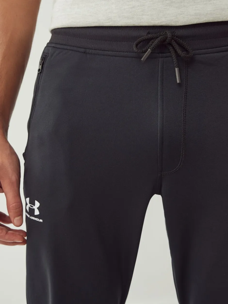 Sportkleding|Joggingbroeken*Under Armour - Sportstyle joggingbroek van tricot Zwart