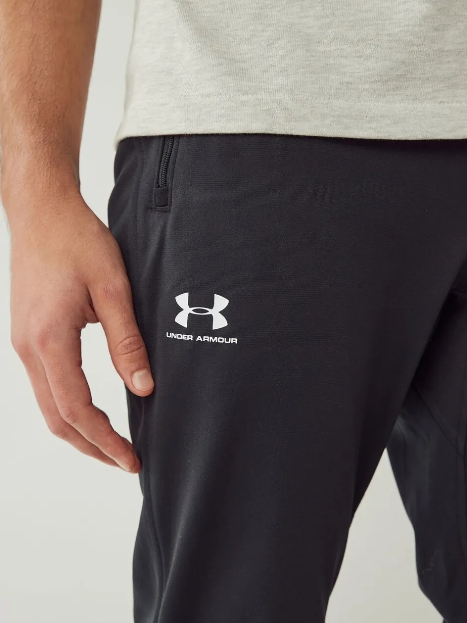 Sportkleding|Joggingbroeken*Under Armour - Sportstyle joggingbroek van tricot Zwart