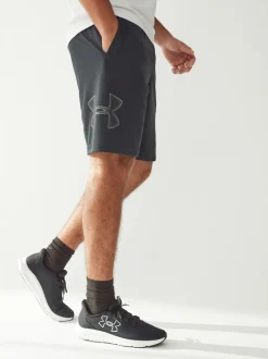 Shorts|Under Armour - Tech shorts met grafische print Zwart