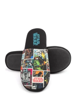 Pantoffels|Vanilla Underground Zwart - Mr Men Mr Lazy pantoffels