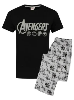 Pyjama's|Loungewear*Vanilla Underground - pyjama met lange pijpen Zwart