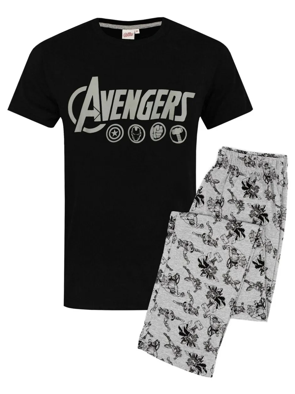 Pyjama's|Loungewear*Vanilla Underground - pyjama met lange pijpen Zwart