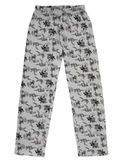 Pyjama's|Loungewear*Vanilla Underground - pyjama met lange pijpen Zwart